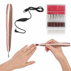 Eleven Ever Electric Nail Drill Professional Portable Nail File Drill Grinder Manicure Pedicure Tools For Polishing Sanding Removing Gel And Acrylic Nails Gold