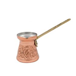 Copper Brass Stovetop Coffee Pot Briki Ibrik Cezve - N5 Elite Engraved 310ML