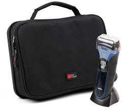 Duragadget Protective Black & Blue Eva Carry Case - Compatible With Philips Aquatouch S5550 44 QG3380 16 S3110 06 S3510 06 S9000 Prestige S9031 12 5000 HC5100 15 & 9000 S9531 26