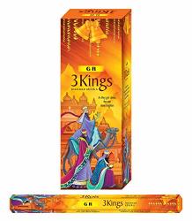 Three Kings - Box Of Six 20 Stick Tubes 120 Sticks Total - Hem Incense