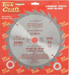 Tork Craft - Blade Tct 235 X 24T 30 20 16 General Purpose Rip - 2 Pack