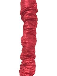 Royal Designs Red Cord & Chain Cover- 4 Feet- Silk-type Fabric Velcro - Use For Chandelier Lighting Wires CC-24-RD