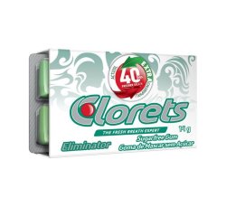 Clorets Sugar Free Gum Eliminator 1 X 10PC