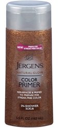 Jergens Natural Glow Color Primer In-shower Scrub 5.50 Oz Pack Of 12