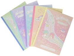 Nakabayashi Co. Ltd. Logical Note Five Books Pack B5 A Ruled Little Twin Stars Bruno S-112A-5P