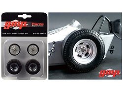 Gmp 18854 Vintage Dragster Wheels And Tires Set Of 4 From The Chizler V Vintage Dragster 1 18 Model