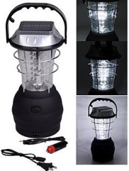 Brand New 36 Led Super Bright Lantern - Solar Crank Dynamo Ac And Usb Mobile Charging