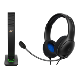 Lvl 40 Wired Headset PS4 + Neat Skyline Microphone Bundle