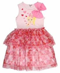 Jojo Siwa Hearts Tank Dress 4-16 M 7 8 Pink