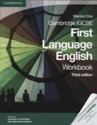 Cambridge IGCSE First Language English Workbook Cambridge International Examinations