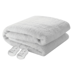 Pure Pleasure King Sherpa Fitted Electric Blanket With Elastic 183X188