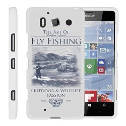 Lumia 950 Phone Cover Hard Shield Phone Case Hard Jacket With Unique Designs For Microsoft Lumia 950 By Miniturtle - Fly Fishing Poster