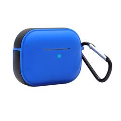 Portable Silicone Earphone Case For Apple Airpods Pro - Blue & Black