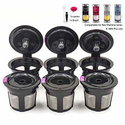 Coffee Reusable Filter Replacement For Keurig K MINI Plus Refillable K Cupsules 2.0 1.0 Small Pod Single Reuable Capsules BLACK 6