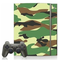Green Camo Skin For Sony Playstation 3 Console
