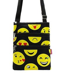 Emoji Messenger Bag Smiley Face Cross Body Shoulder Handbag