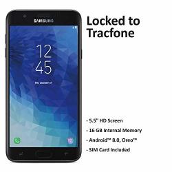 Tracfone Carrier-locked Samsung Galaxy J7 Crown 4G LTE Prepaid Smartphone - Black - 16GB - Sim Card Included - Cdma Renewed