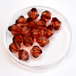 Biconia Beads-10pcper Pack-brown-8mm