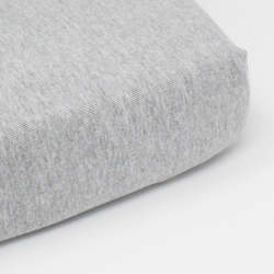 Grey Melange Cot Fitted Sheet - XL 70X140CM