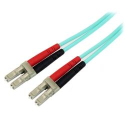 Startech.com 1M Fiber Optic Cable - 10 Gb Aqua - Multimode Duplex 50 125 - Lszh - Lc lc - OM3 - L...