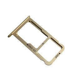 Goliton Sim Card + Micro Sd Memory Holder Tray Slot For Huawei Ascend P9 Plus Amber Gold