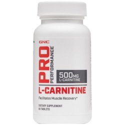 GNC Pro Performance L-carnitine 500 Dietary Supplement 60 Tablets