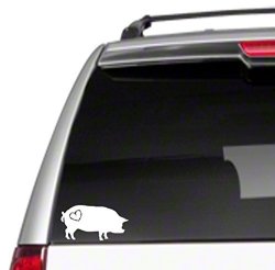 Love Pot Bellied Pig 6" Car Vinyl Decal Sticker Hog Pet Farm Gift Heart J27