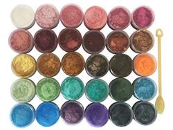CoLor 30 Pigments Shimmer Mica Powder - Diy Soap Making Candle Making Resin Dye Mica Powder Organic For Soap Molds - Bath Bomb Dye Ant