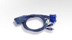 Aten 2-PORT USB Vga Cable-built-in Kvm W 1.8M Cable