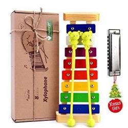 XYLOPHONE For Kids: Best Holiday birthday Diy Gift Idea For Your MINI Musicians Musical Toy With Child Safe Mallets Perfectly Tuned Instrument For Toddlers Musical