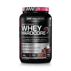 Muscle Wellness Hardcore Whey Gf 3.2KG - 80 Servings - Superstacked Whey Protein Chocolate