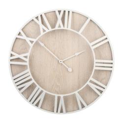 50CM Avery Wooden White Clock