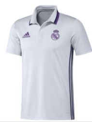 16-17 Real Madrid Polo Golf Shirt White - Large