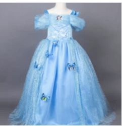 Cinderella Dress-up Costume For Girls Age 5-6