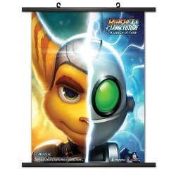 Cws Media Group Officially Licensed Ratchet And Clank A Crack In Time Wall Scroll Poster 32 X 36 Inches