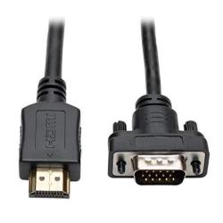 Tripp Lite HDMI To Vga + Audio Adapter Converter Cable Active Low Profile HD15 + 3.5MM M m 1080P @ 60HZ 3FT 3' P566-003-VGA-A