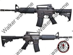 Kwa Full Metal Rm4 A1 Electric Recoil Erg Airsoft Rifle