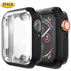 Apple Watch Case For 38MM Series 3 Ultra-thin HD Clear Tpu Apple Watch Screen Protector Full Coverage Iwatch Case For Apple Iwatch Series 3