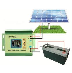 Mppt Solar Panel Battery Regulator Charge Controller With Lcd Color Display 24 36 48 60 72v 10a Comp