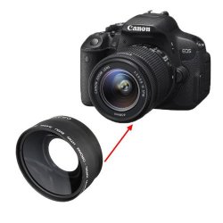 58mm 0.45x Wide Angle Macro Camera Lens For Canon Eos 350d 400d 450d 500d 1000d 550d 600d 1100d Dslr