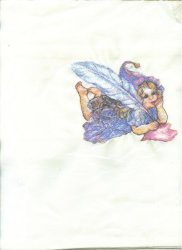 Cushion Cover. Cream Fairy Poetess