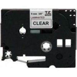 Brother TZ-121 P-touch Laminated Tape Black On Clear 9MM X 8M
