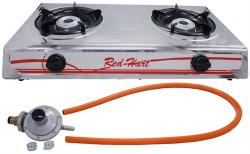 Redheart 2 Plate Stainless Steal Gas Stove