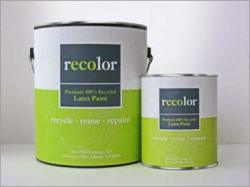 Recolor Paint 100% Recycled Interior Latex Paint Wall Finish 1 Quart Interior - Gull