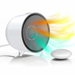 MINI Space Heater Fan Combo Poweru Electric Natural Cool Wind Fan Portable Small Space Heaters With Magnetic Hand Warmer Two Modes Personal Office Home