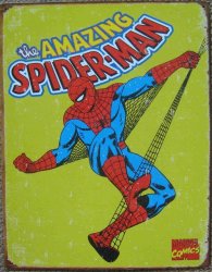 Spider Man Vintage Retro Marvel Comics Distressed Metal Sign MT16