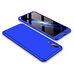 Guanhao Case For Huawei P20 3 In 1 Ultra-thin Shockproof 360 Degree Protection Anti-fingerprint Case For Huawei P20 5.84" Blue