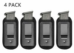 Tacwolf 4 Pack Magazine Pouch Iwb Inside Waistband Pistol Handgun For Concealed Carry Universal Single Double Stack Mags For Glock Sig Sauer S&w Springfield