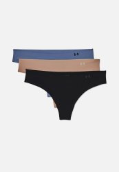Under Armour Ps Thong 3 Pack - Black neutral mineral Blue