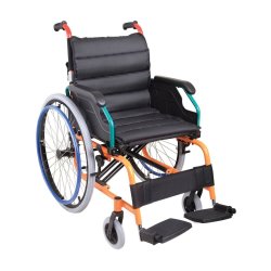 Dis-chem Foldable Wheelchair Aluminium No Handbrake 100KG